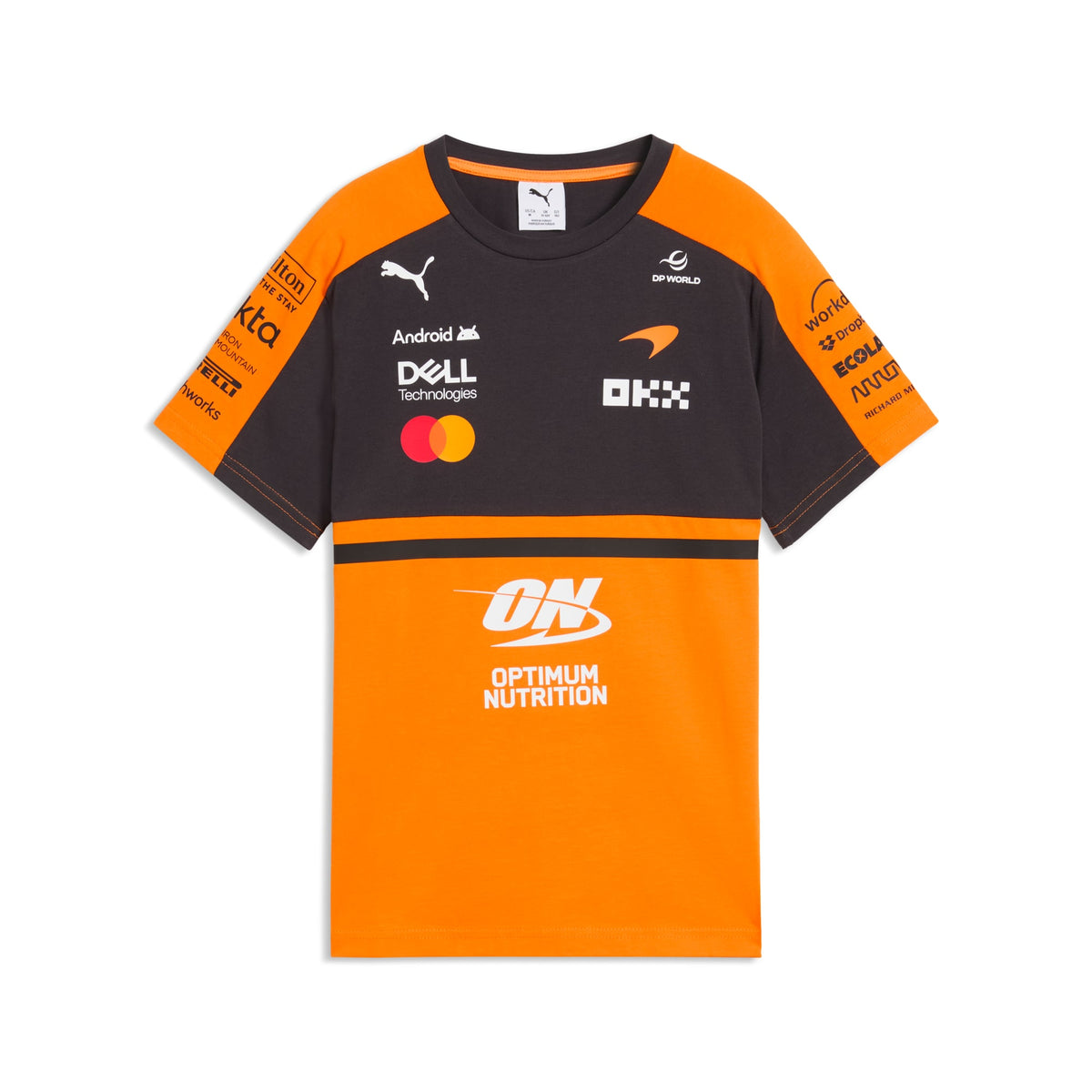 Playera McLAREN MASTERCARD F1 TEAM Réplica juvenil – Papaya – vista 4