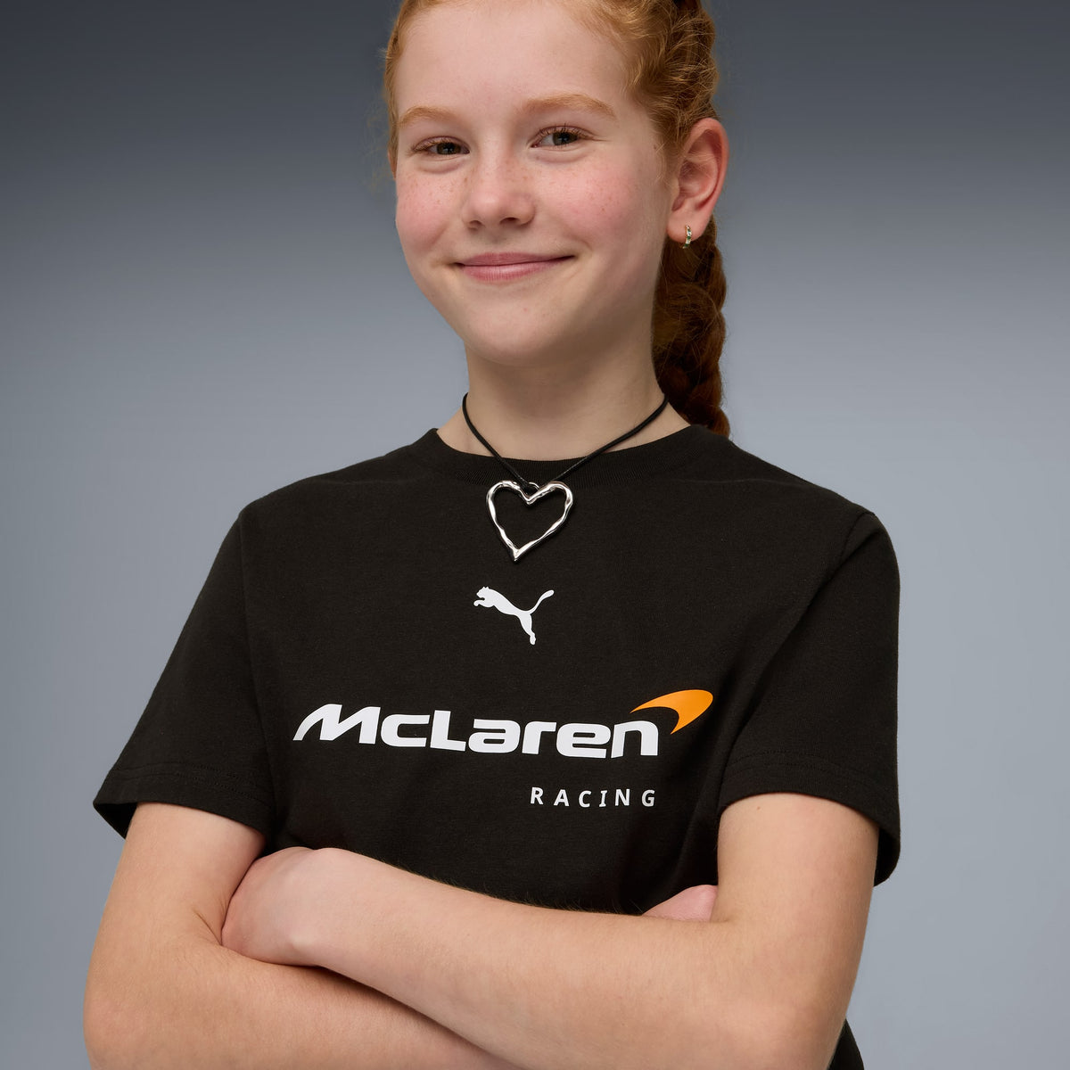 Playera McLAREN RACING Big Logo para adolescentes – PUMA BLACK – vista 2