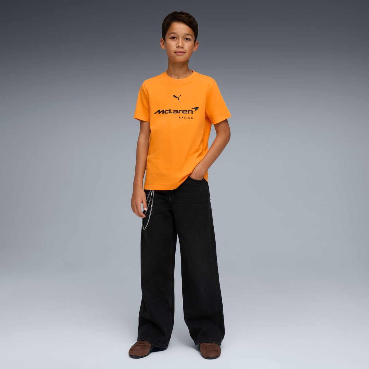 Playera McLAREN RACING Big Logo para adolescentes – Papaya – vista 3