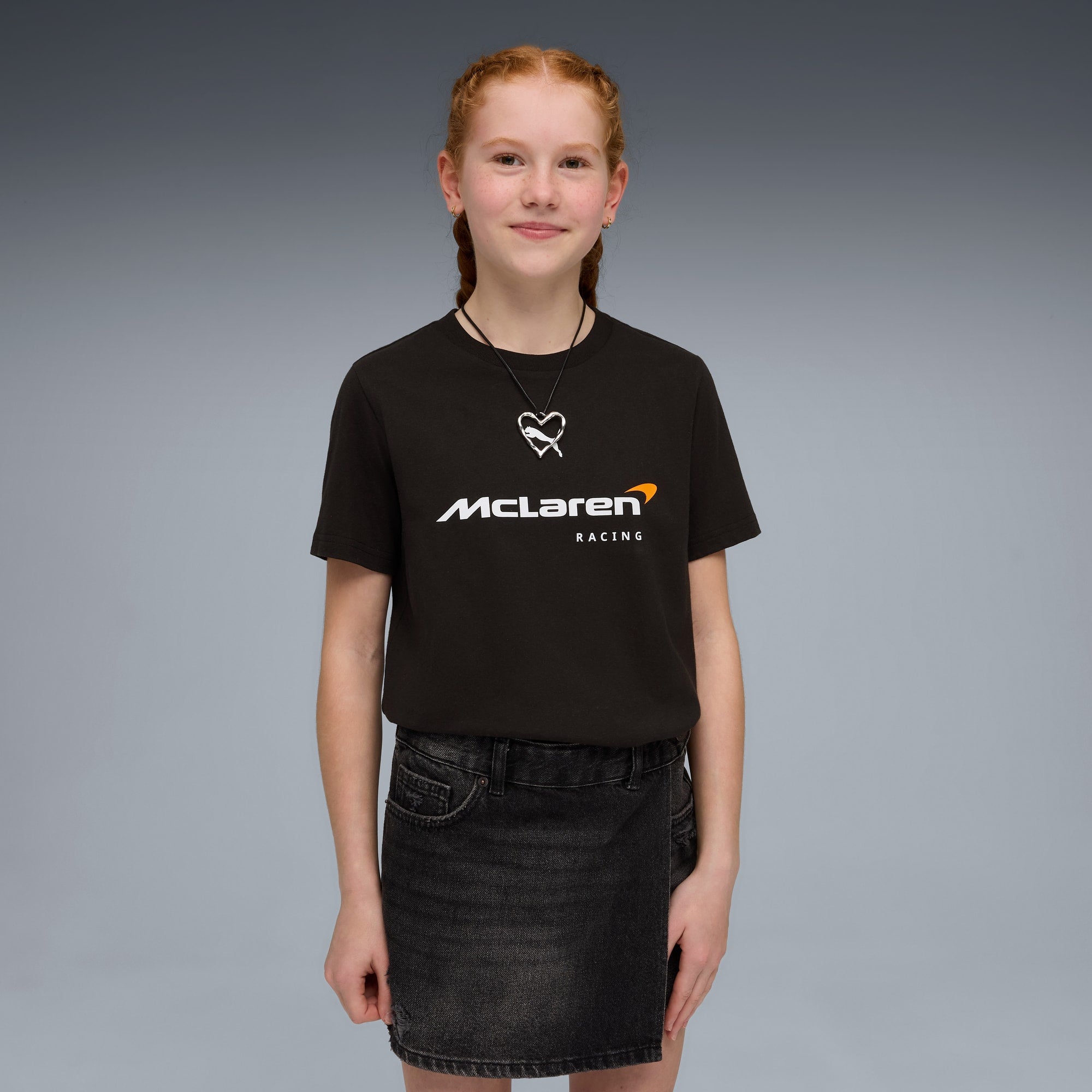 Playera McLAREN RACING Big Logo para adolescentes – PUMA BLACK – vista 1