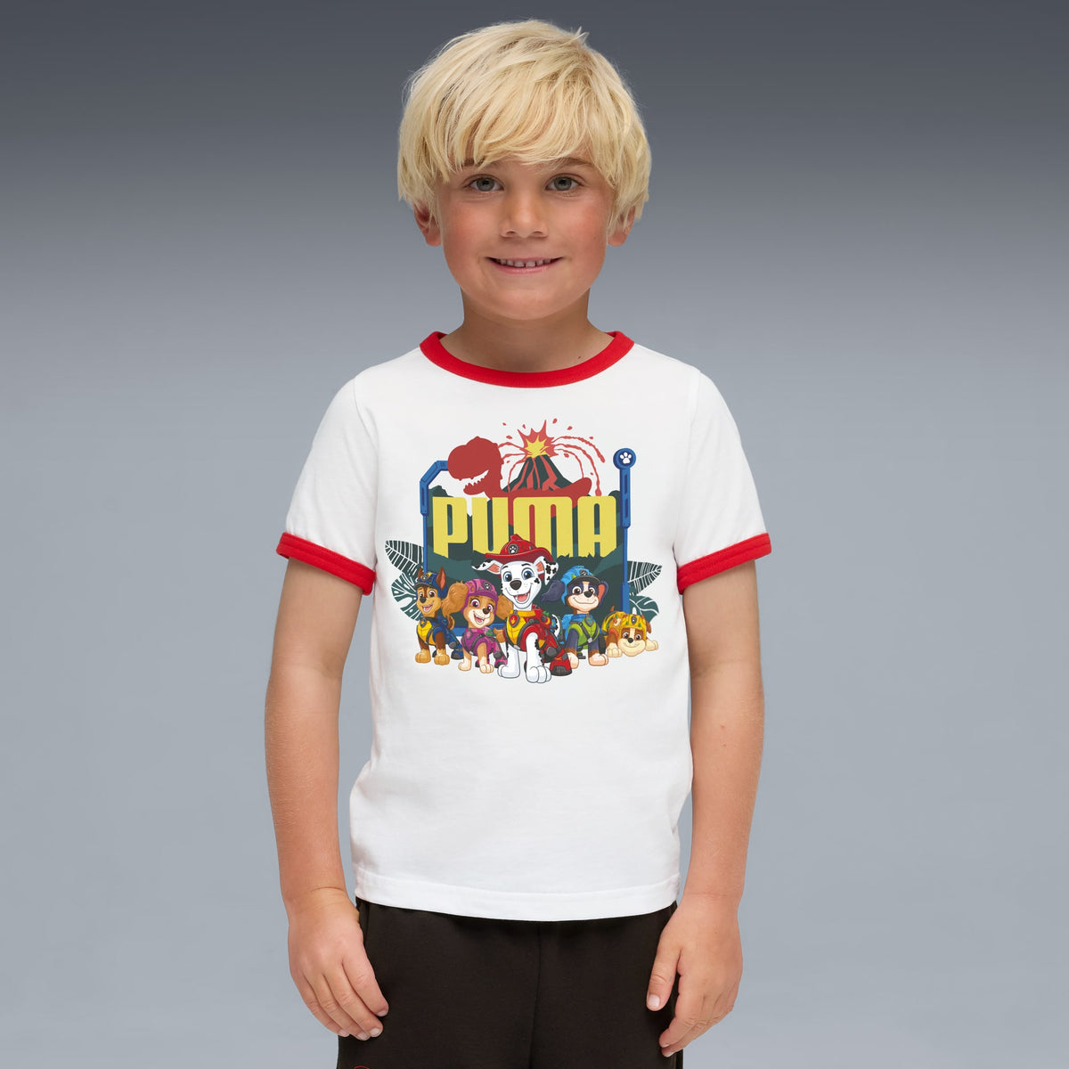 Playera PUMA x PAW PATROL para niños – PUMA WHITE – vista 1