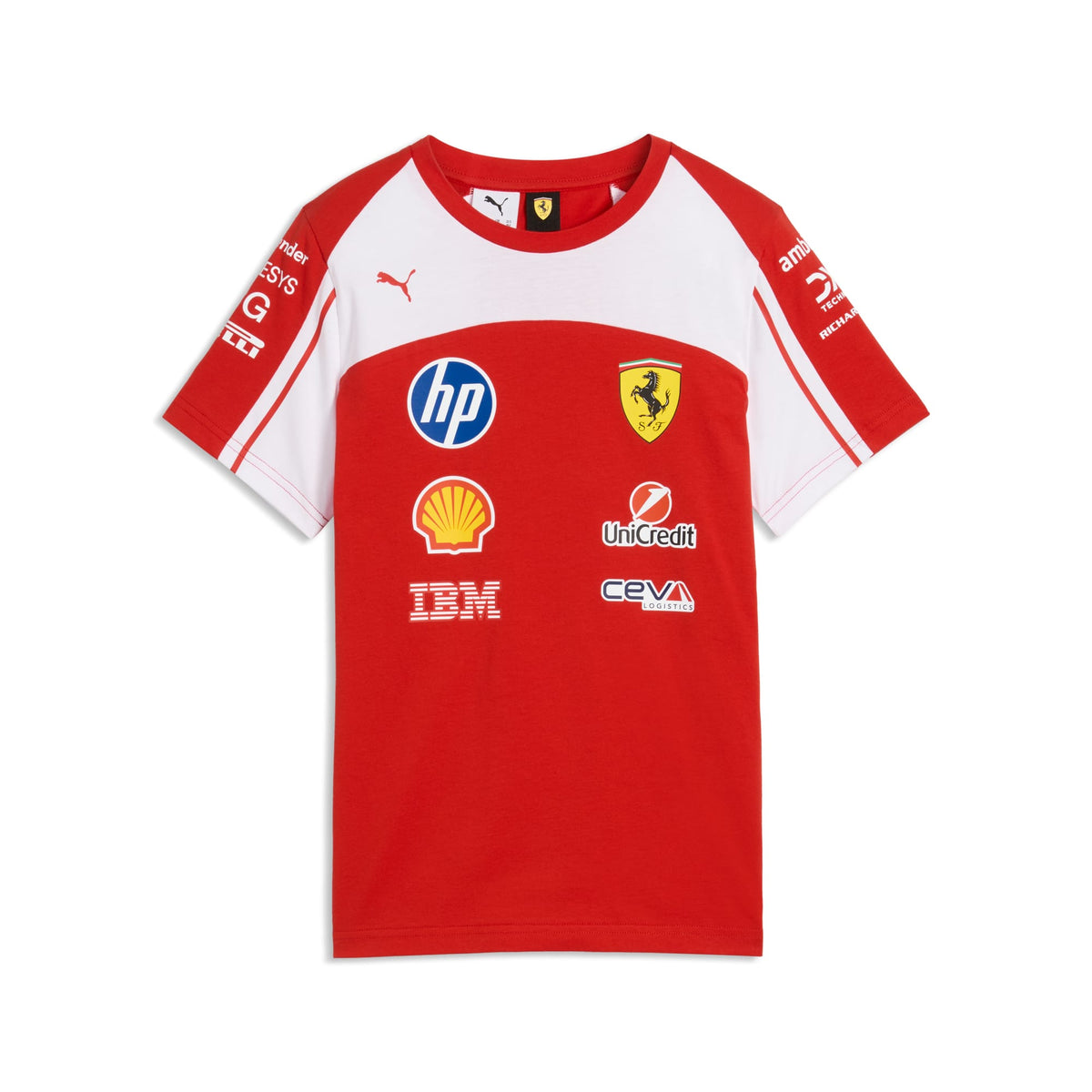 Playera Scuderia Ferrari HP Réplica para adolescentes – PUMA Red – vista 4