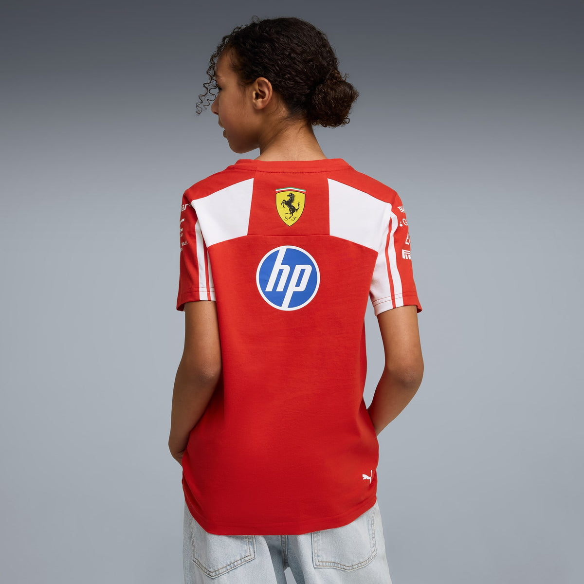 Playera Scuderia Ferrari HP Réplica para adolescentes – PUMA Red – vista 2
