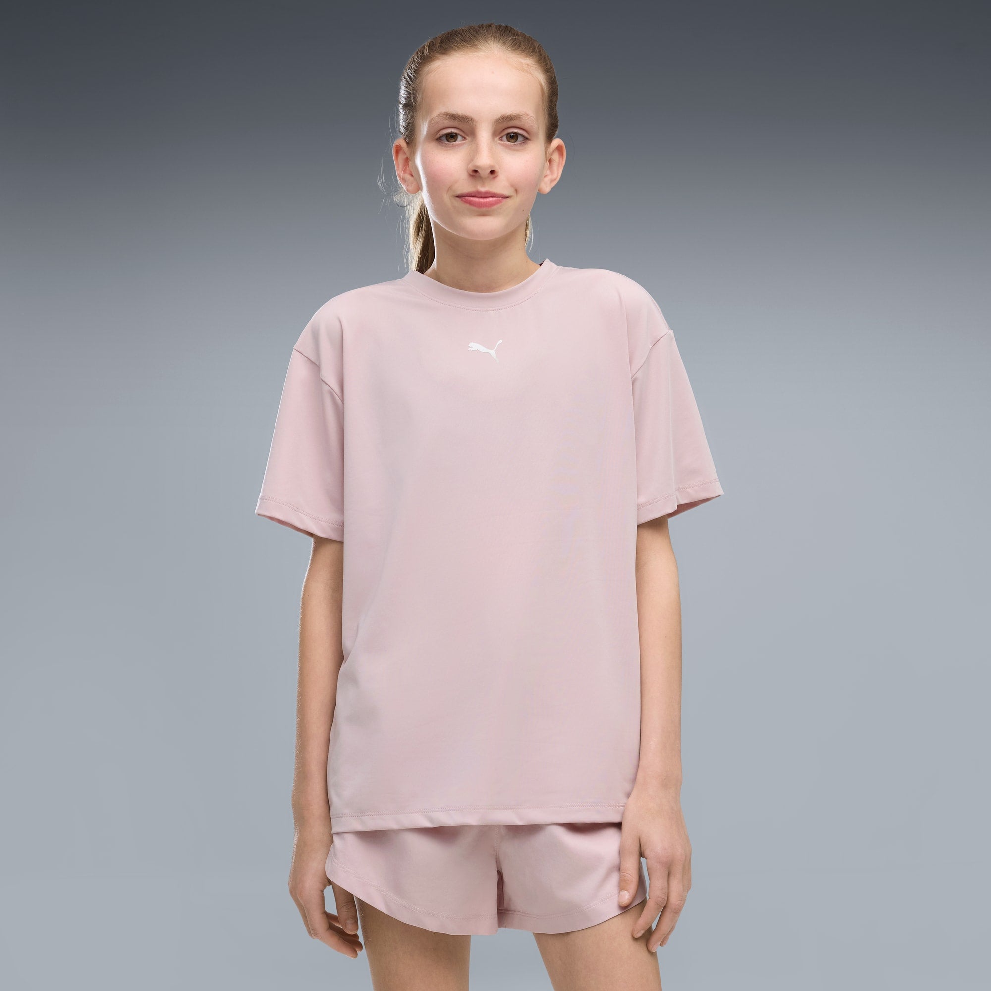 Playera Train All Day Essentials para adolescentes – Misty Pink – vista 1
