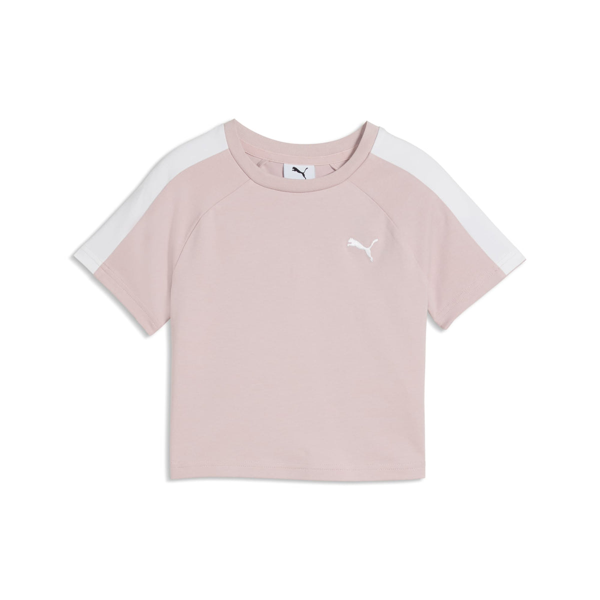 Playera corta T7 para adolescentes – Misty Pink – vista 4
