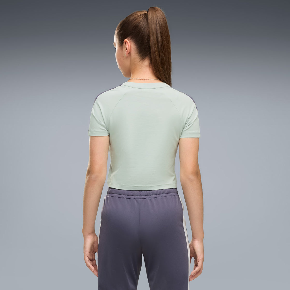 Playera corta T7 para adolescentes – Créme De Mint – vista 2