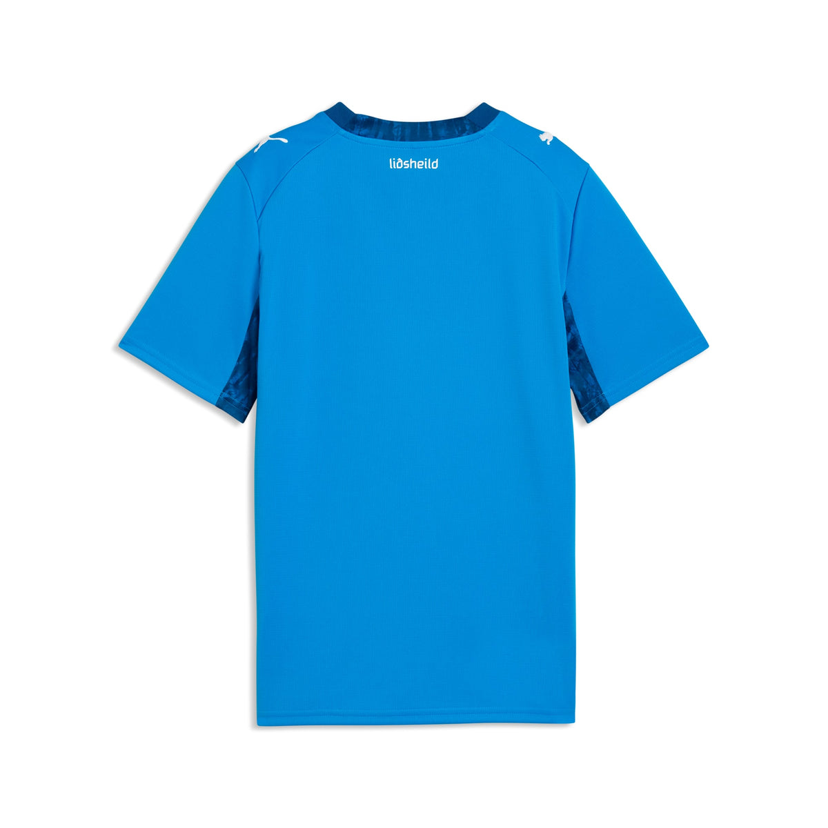 Playera de fútbol juvenil Islandia local – Electro Royal-PUMA White – vista 6