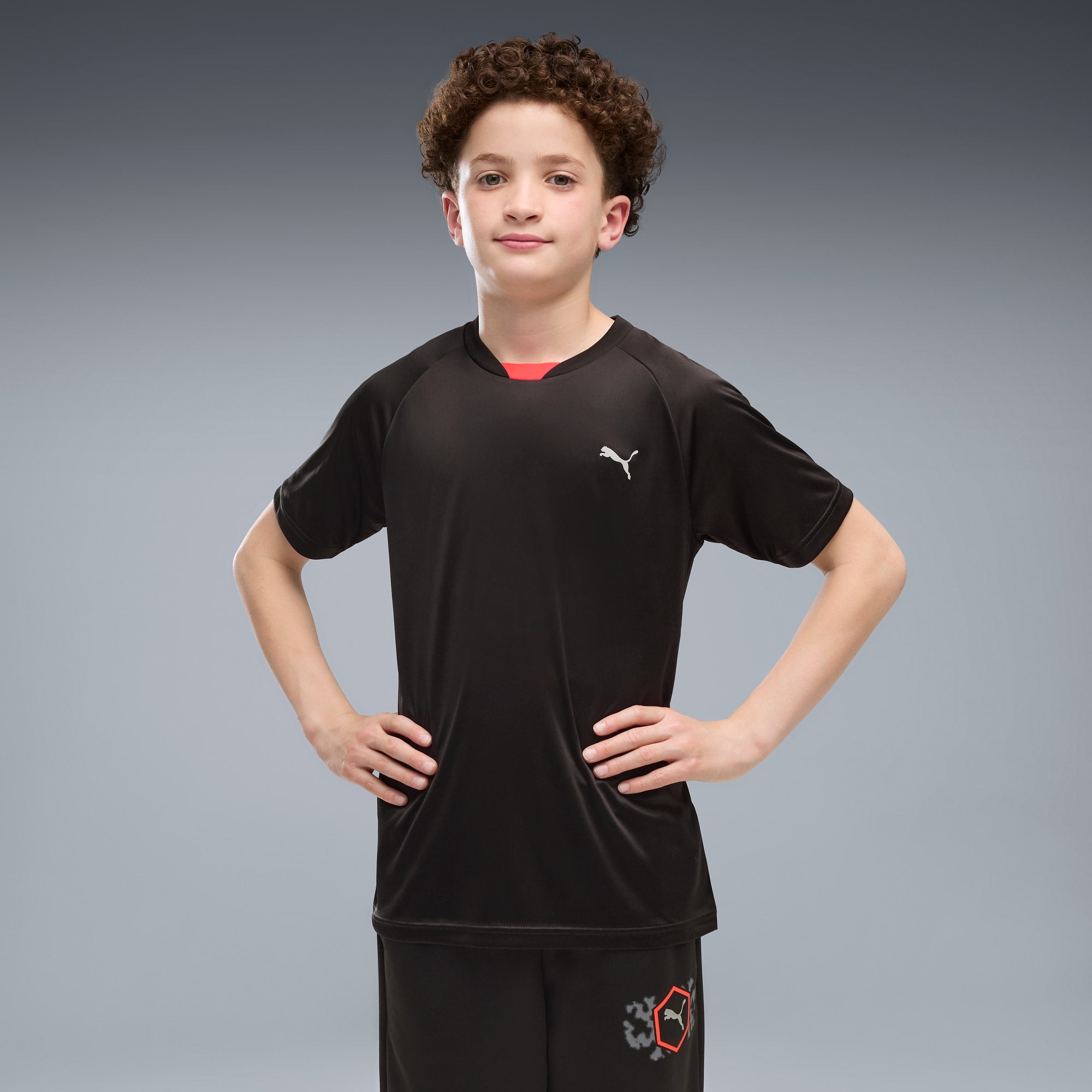 Playera estampada juvenil Active Sports – PUMA BLACK – vista 2