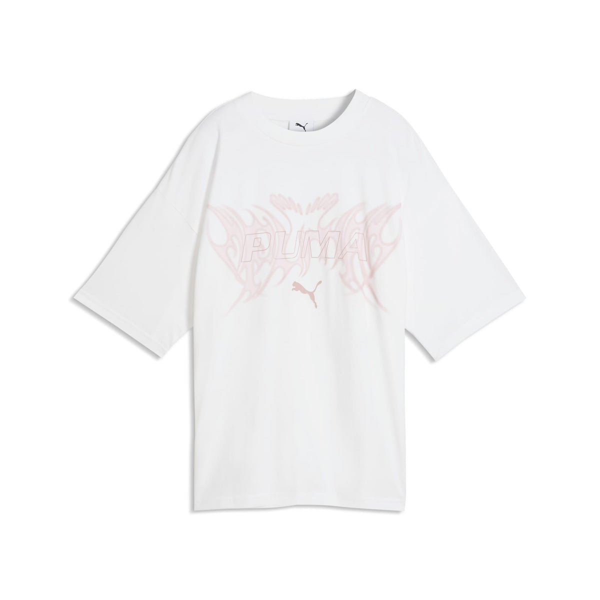 Playera estampada oversized juvenil Midnight Shadow – PUMA WHITE – vista 4
