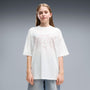 Playera estampada oversized juvenil Midnight Shadow – PUMA WHITE – vista 1