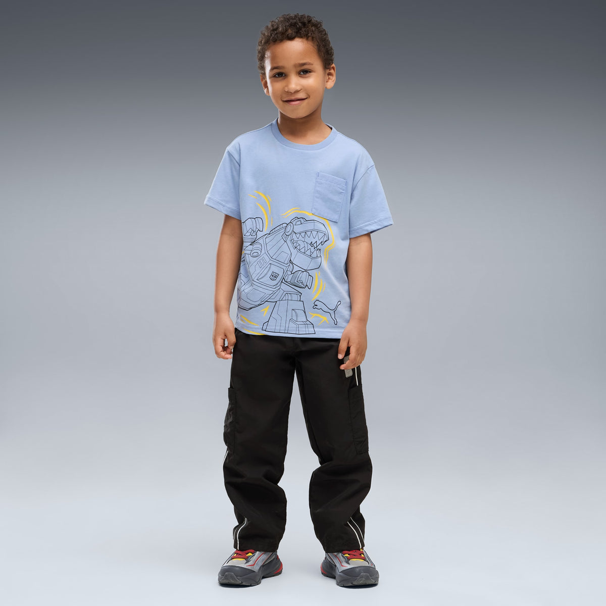 Playera holgada PUMA x TRANSFORMERS para niños – Chambray Blue – vista 3