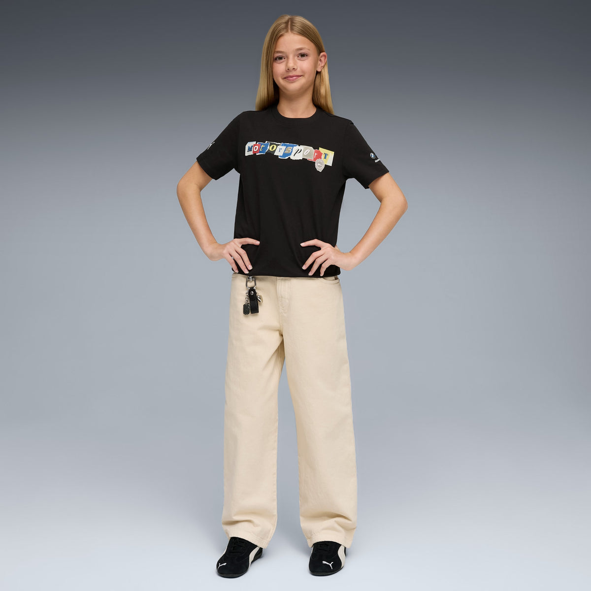 Playera juvenil BMW M MOTORSPORT Ropa deportiva – PUMA BLACK – vista 3