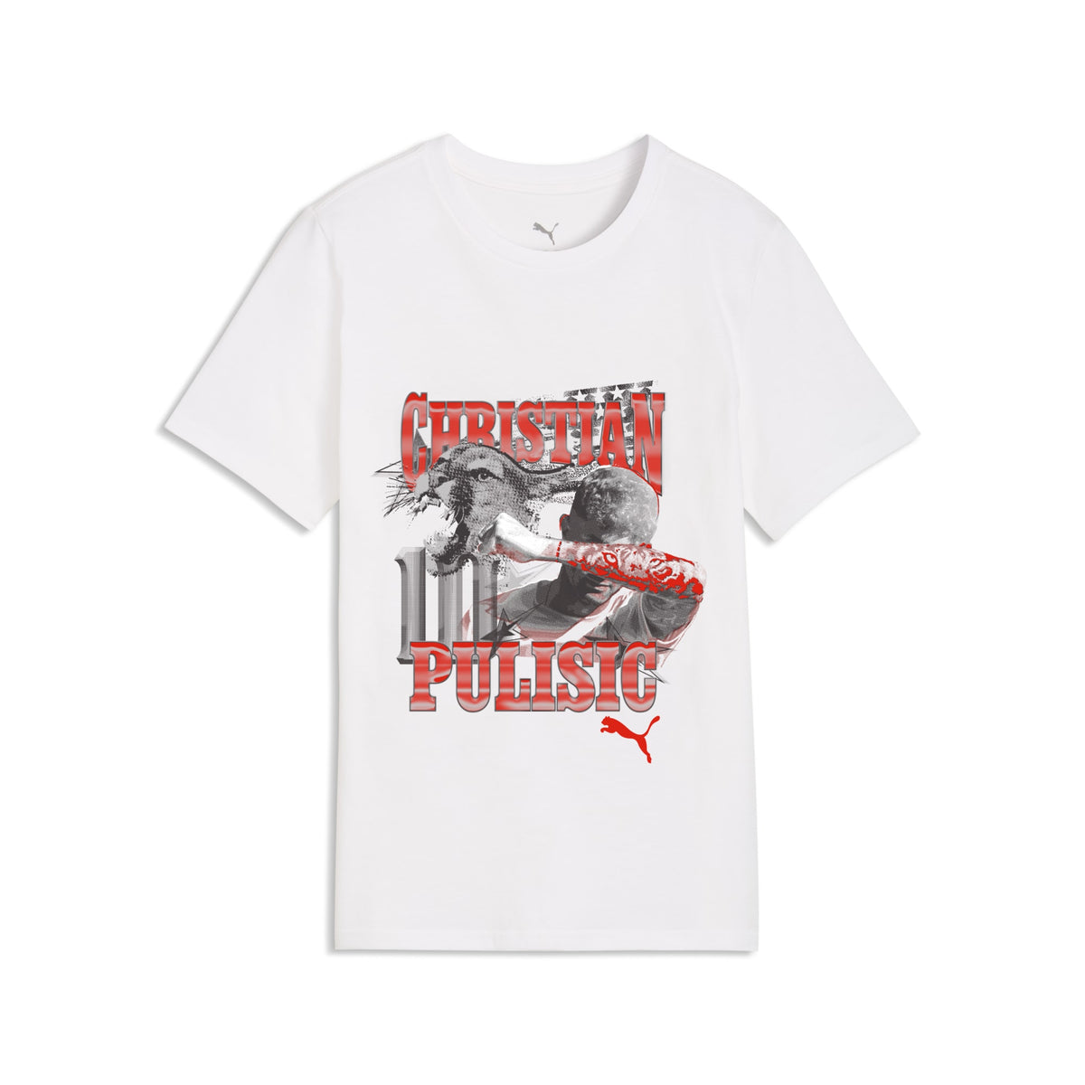 Playera juvenil Christian Pulisic American Dream – PUMA White-For All Time Red – vista 5