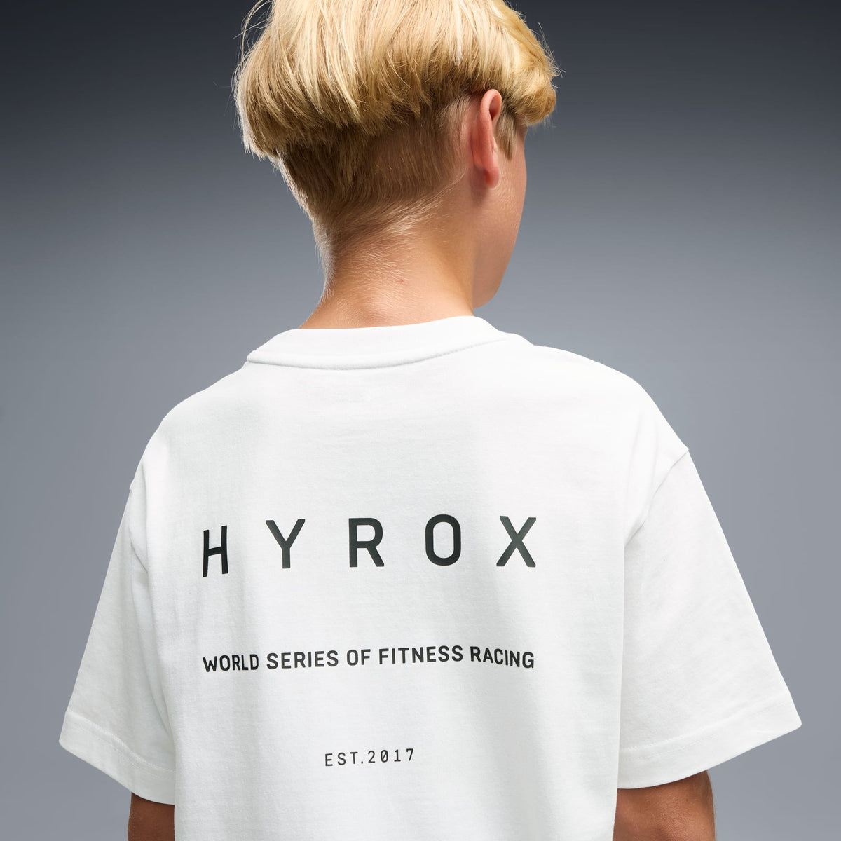 Playera juvenil PUMA x HYROX – PUMA WHITE – vista 2