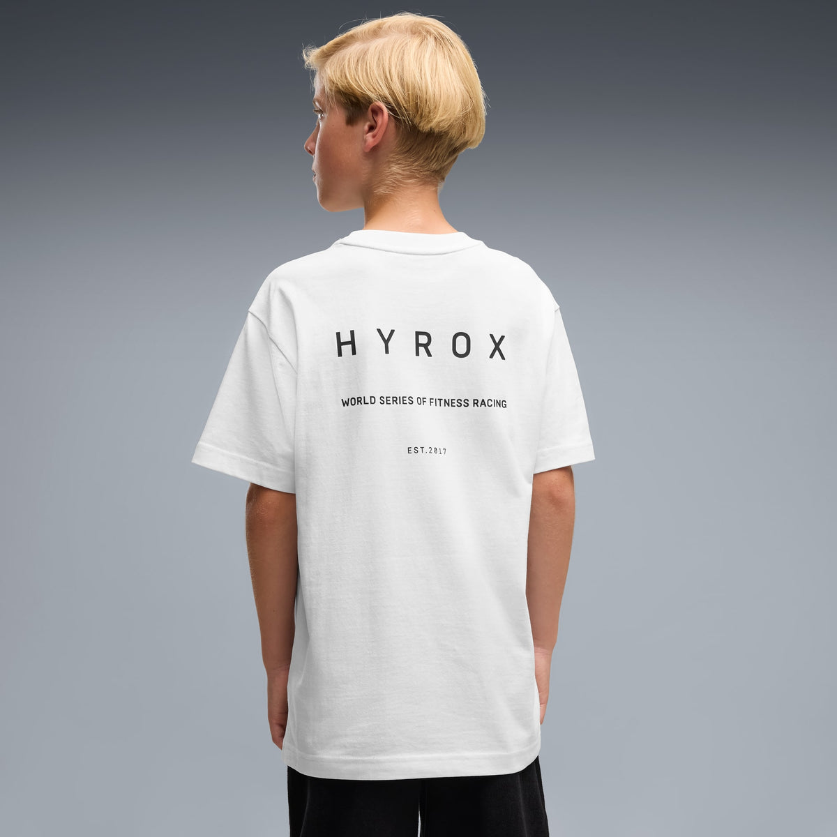 Playera juvenil PUMA x HYROX – PUMA WHITE – vista 4