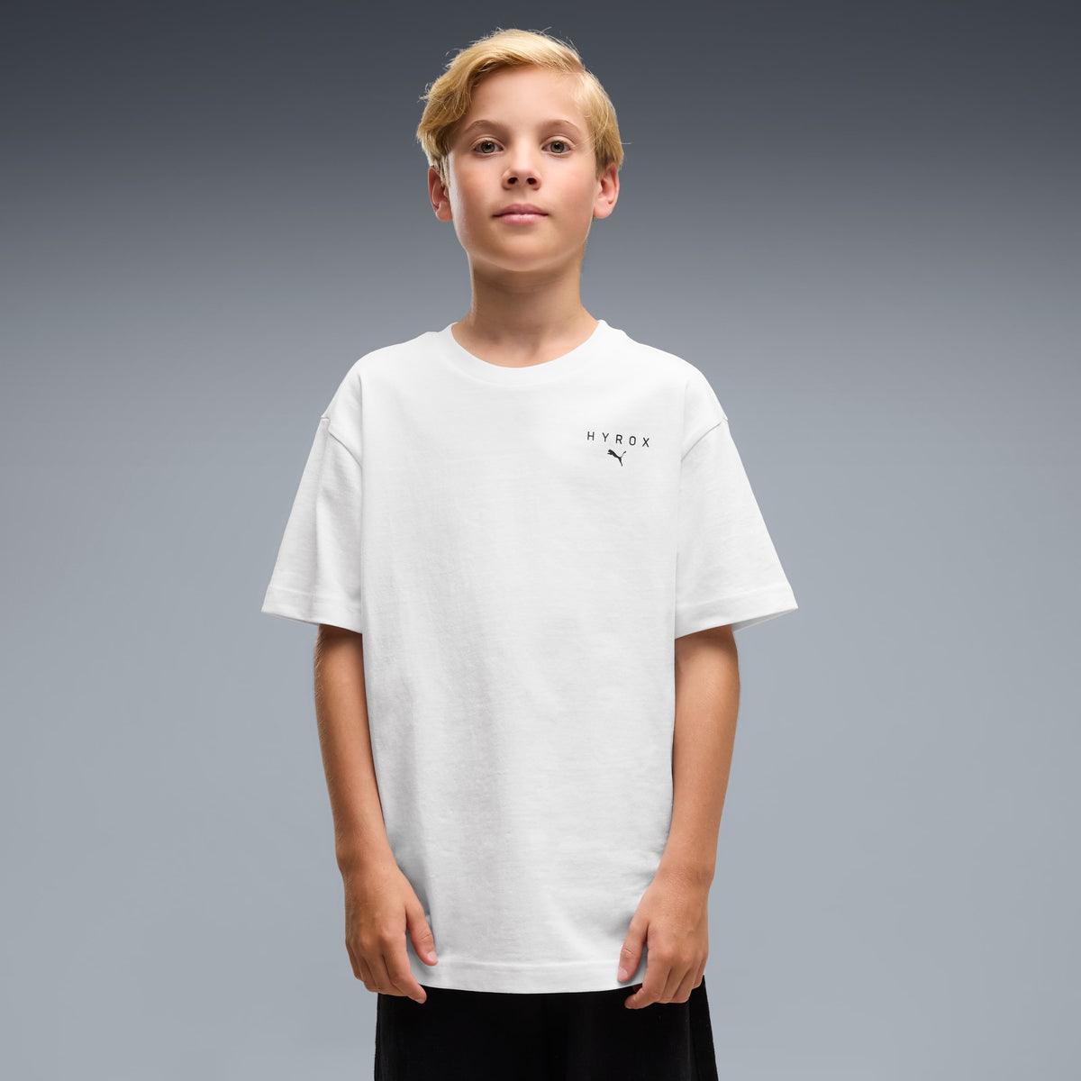Playera juvenil PUMA x HYROX – PUMA WHITE – vista 1