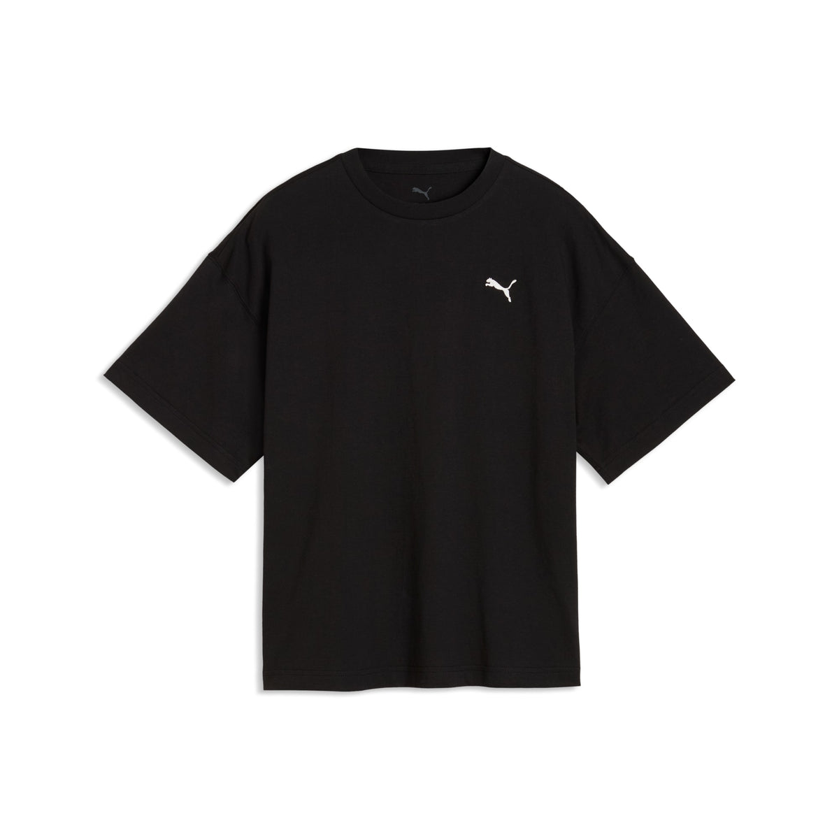 Playera oversized juvenil PUMA Essentials – PUMA BLACK – vista 4