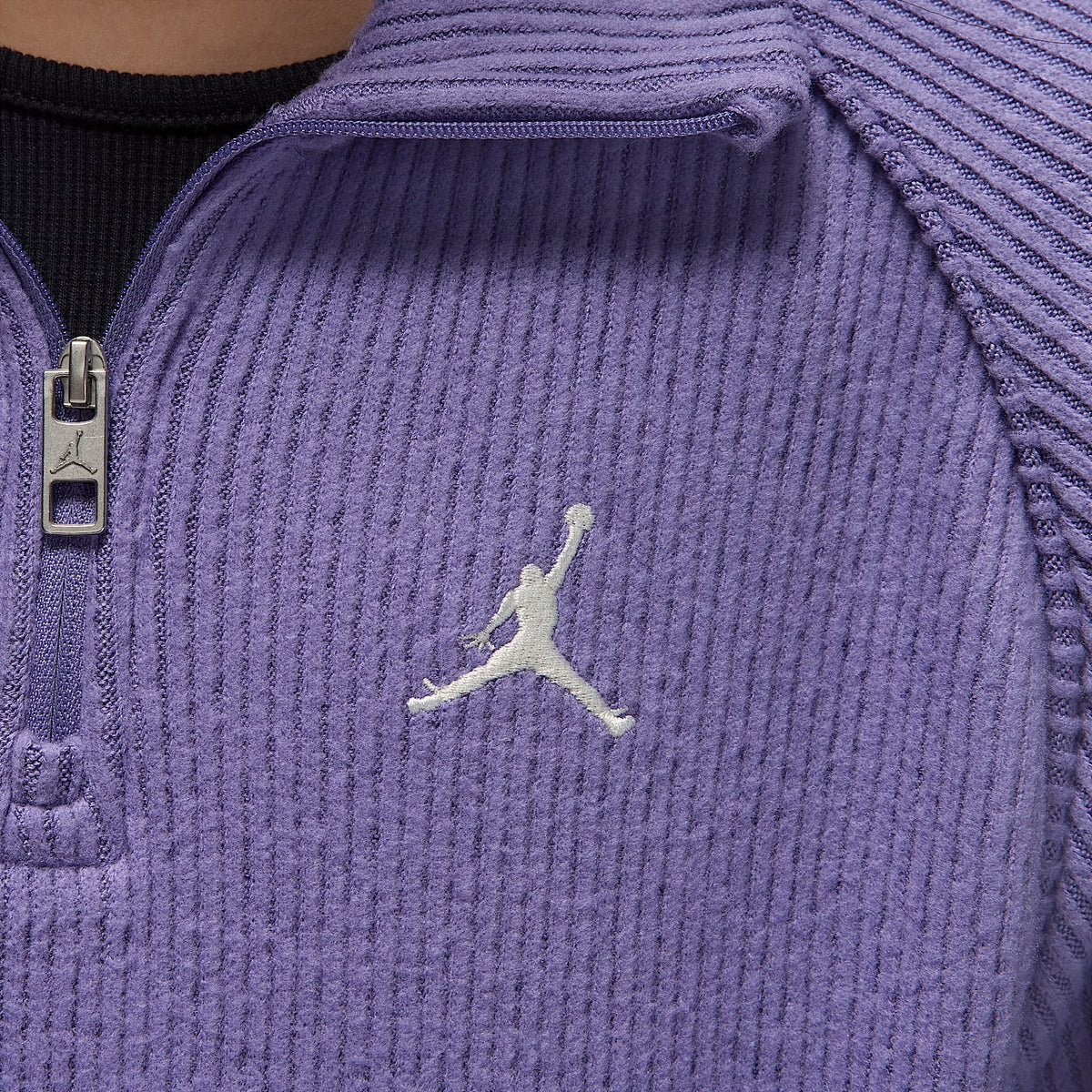 Playera de manga larga con cierre de un cuarto para niños talla grande Jordan – Amatista empolvado – vista 4