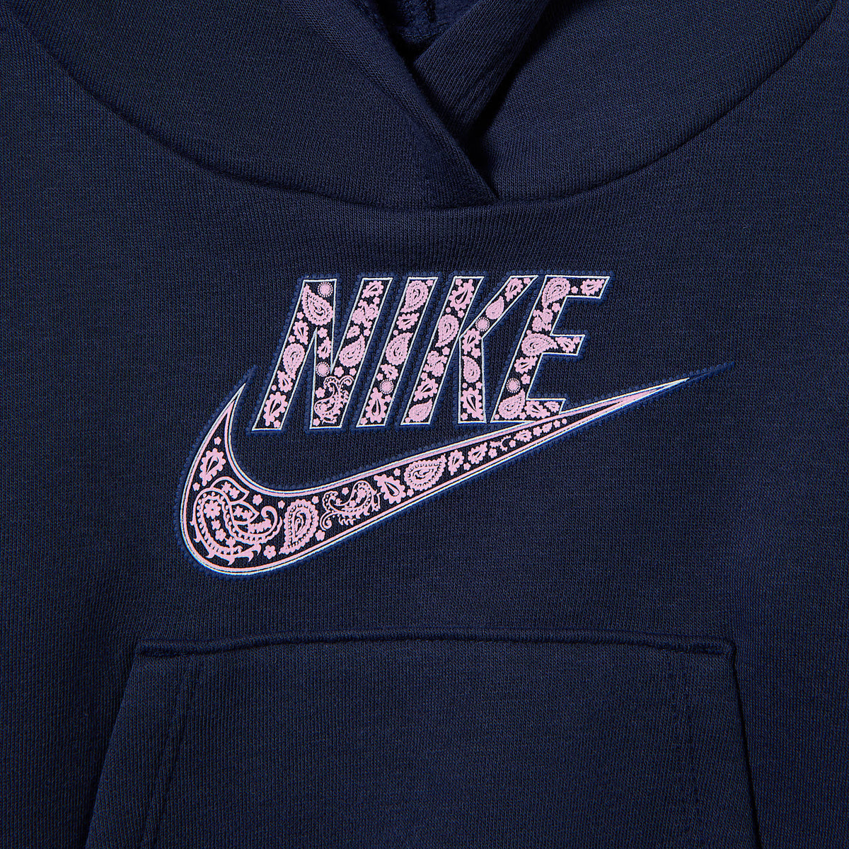 Conjunto de sudadera con gorro y joggers para bebé (12-24 meses) Nike Retro Remix – Azul marino medianoche – vista 3