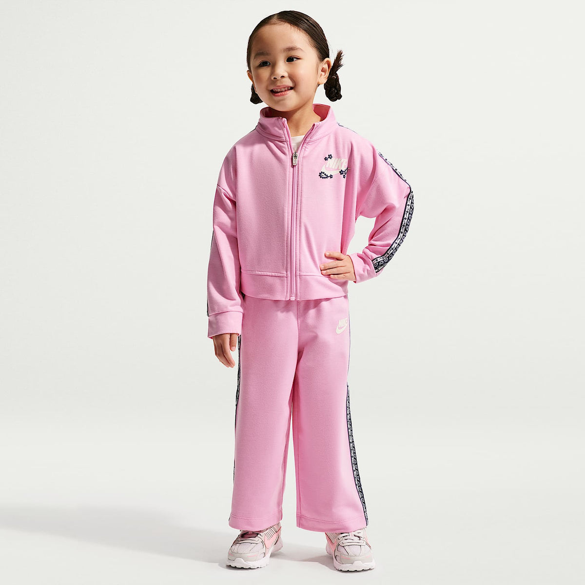 Conjunto deportivo de 2 piezas infantil Nike Retro Remix – Rosa amanecer – vista 1