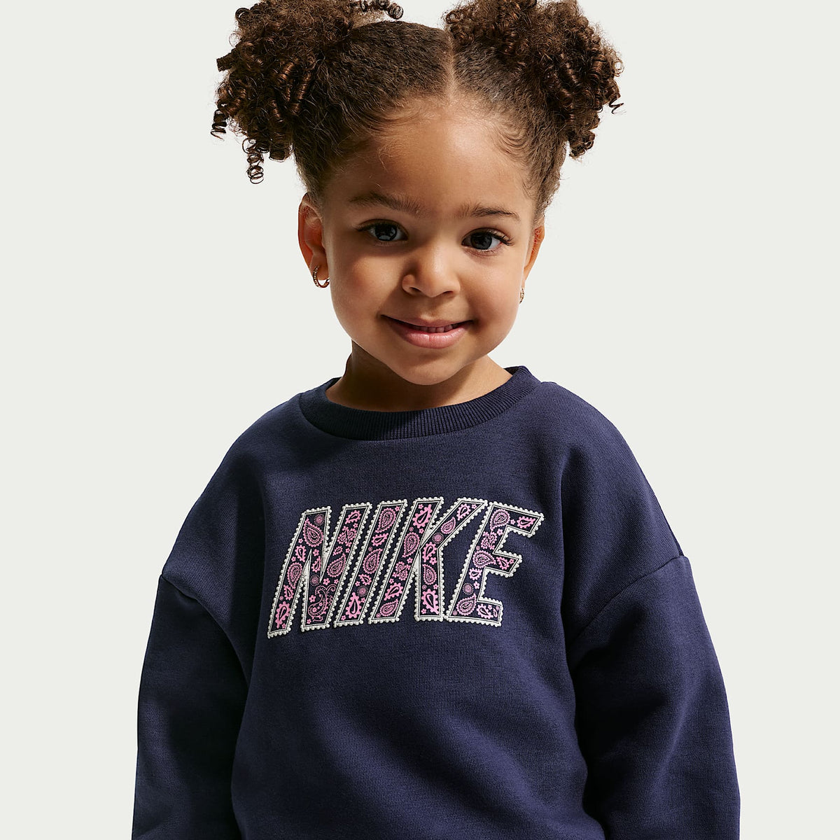Conjunto de 2 piezas con pants de pierna ancha infantil Nike Retro Remix – Rosa amanecer – vista 2