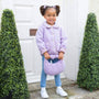 Chaqueta Rachel Riley Shearling con Borde Floral para Niña