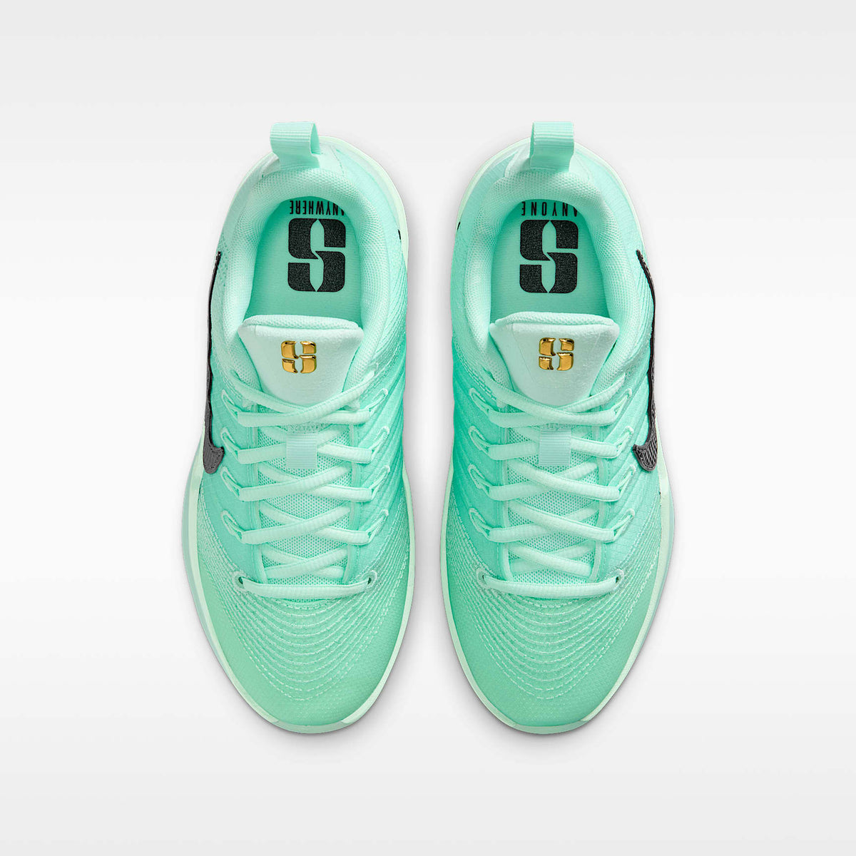 Sabrina 3 "Warning Label" – Espuma menta/Espuma menta/Oro metalizado/Negro – vista 4