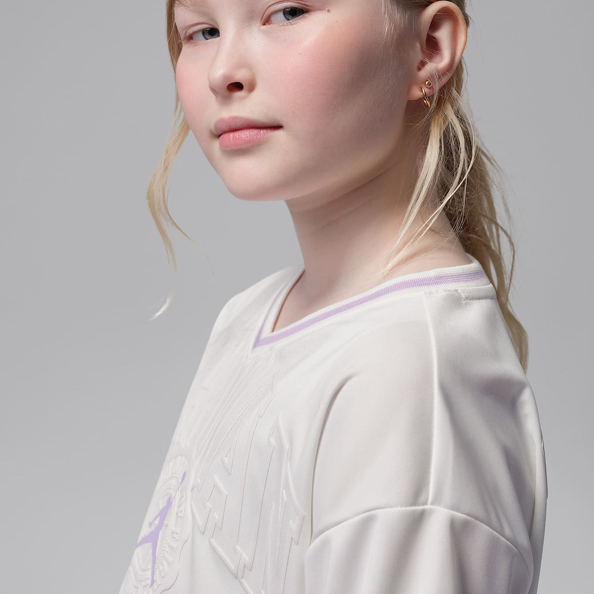 Jersey cropped para niños talla grande Jordan Secret Diary – Vela – vista 3