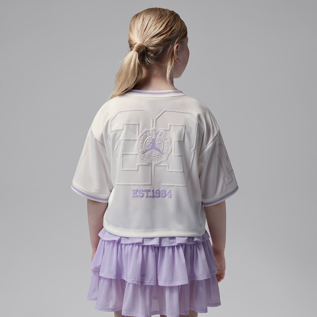 Jersey cropped para niños talla grande Jordan Secret Diary – Vela – vista 2
