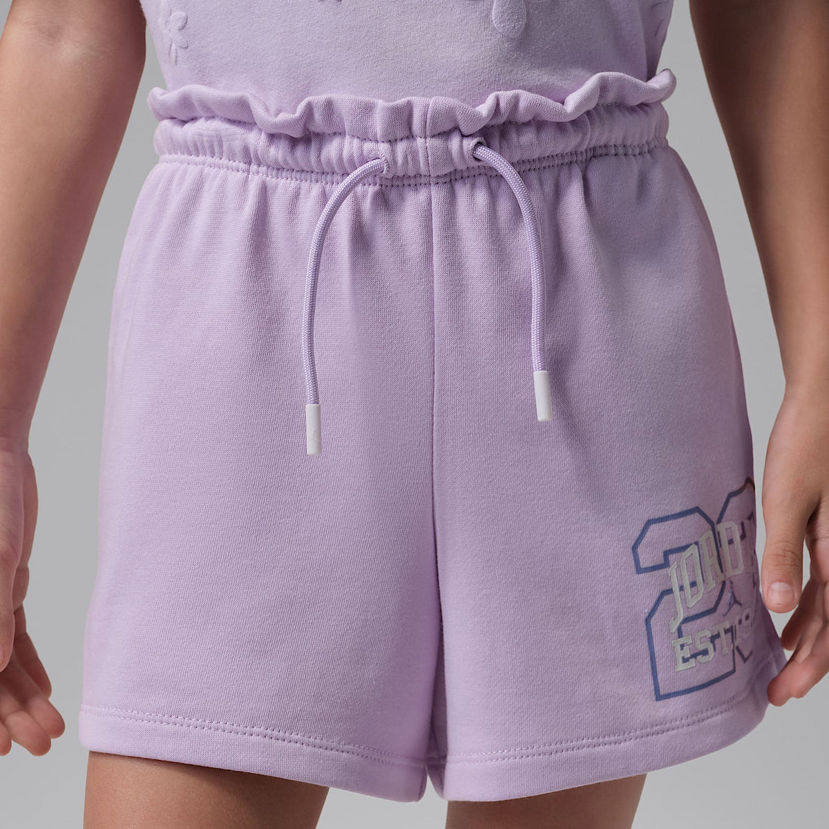 Shorts para niños talla pequeña Jordan Secret Diary – Bruma violeta – vista 2