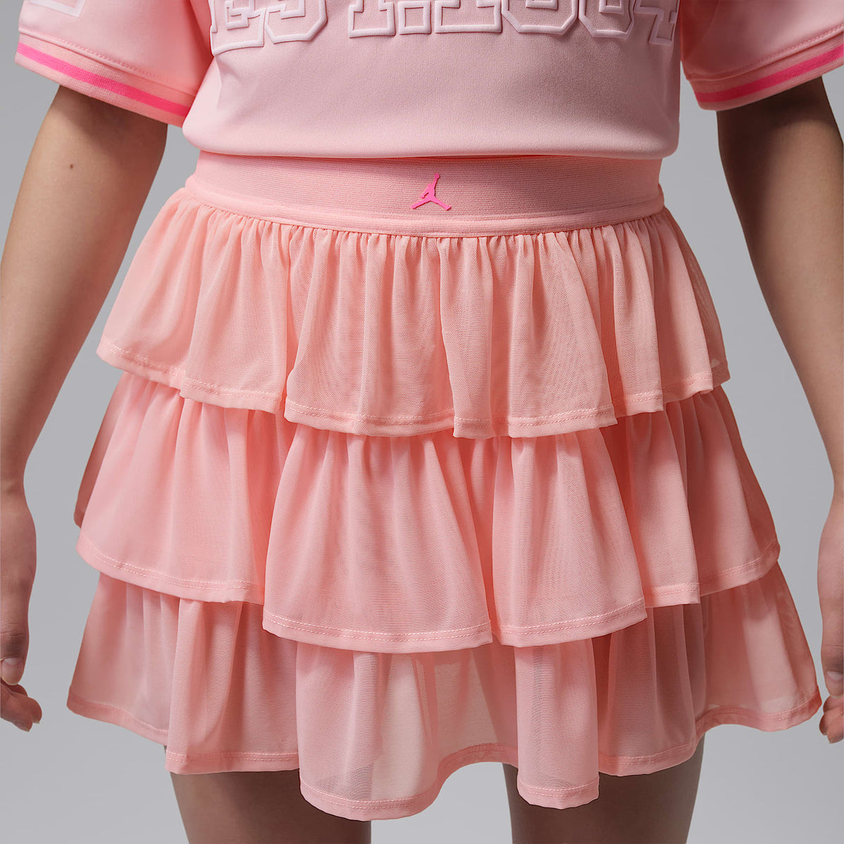 Skort de tul para niños talla grande Jordan Secret Diary – Flor rosa – vista 2