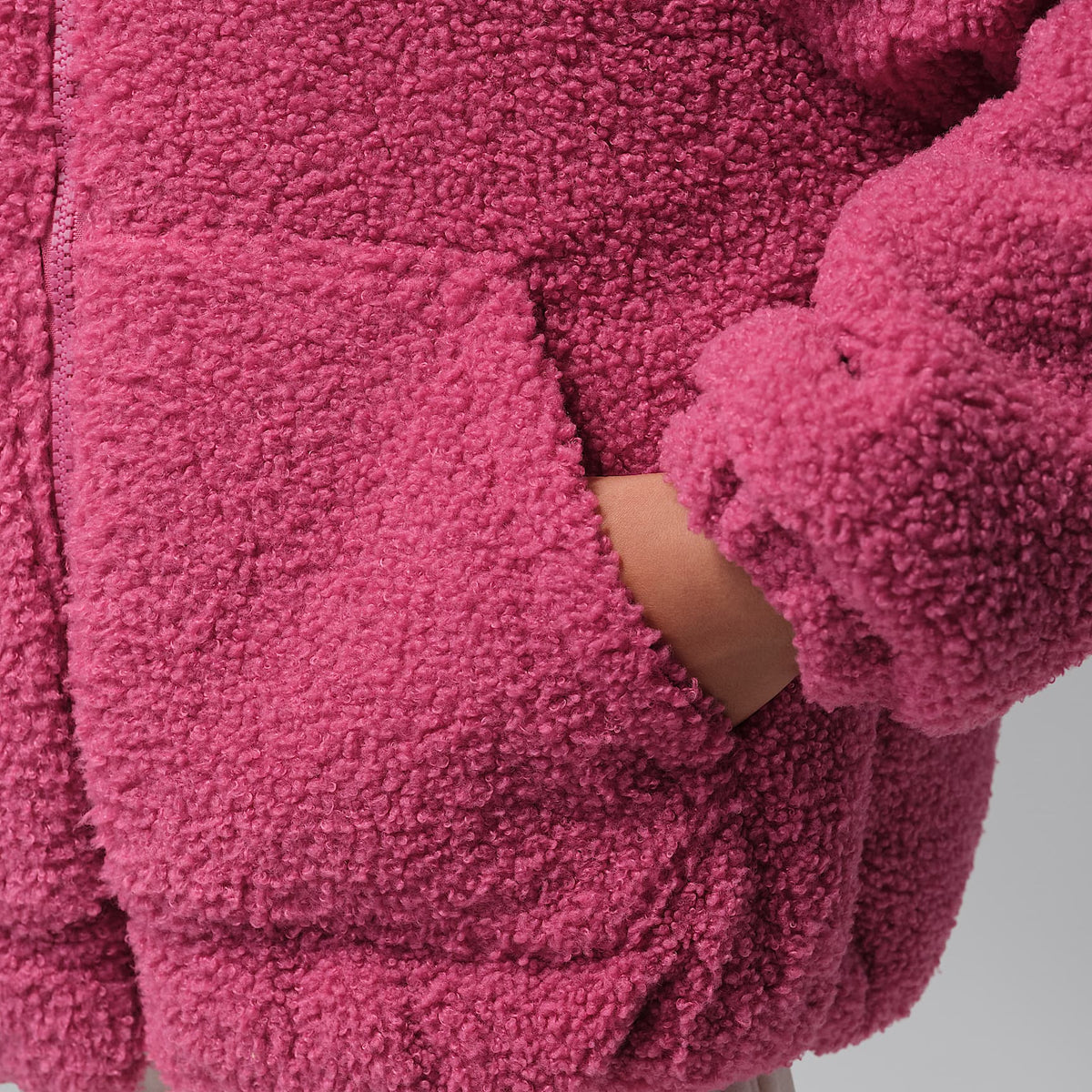 Chamarra gruesa para niños talla grande Jordan – Remolacha dulce – vista 5