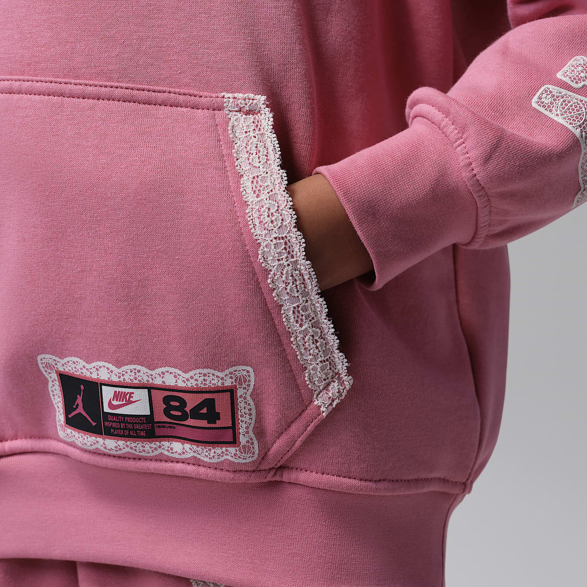 Sudadera con gorro sin cierre para niños talla grande Jordan – Baya del desierto – vista 7