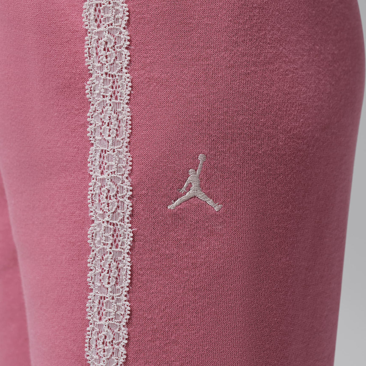 Conjunto de 2 piezas de sudadera con gorro sin cierre infantil Jordan She's An All Star – Baya del desierto – vista 9