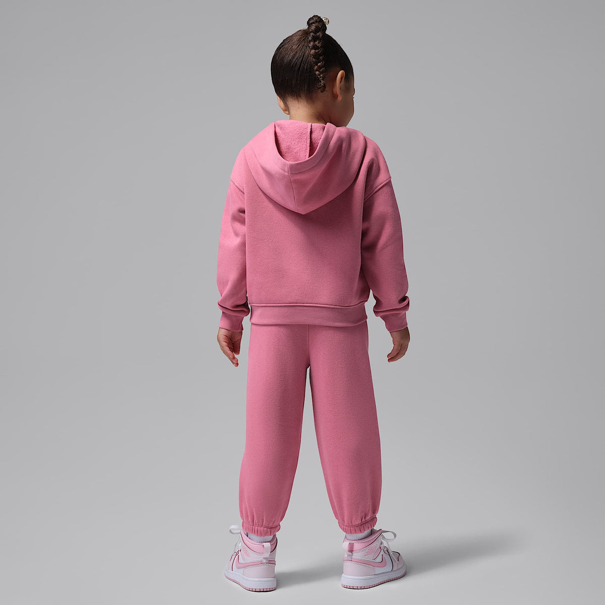 Conjunto de 2 piezas de sudadera con gorro sin cierre infantil Jordan She's An All Star – Baya del desierto – vista 2