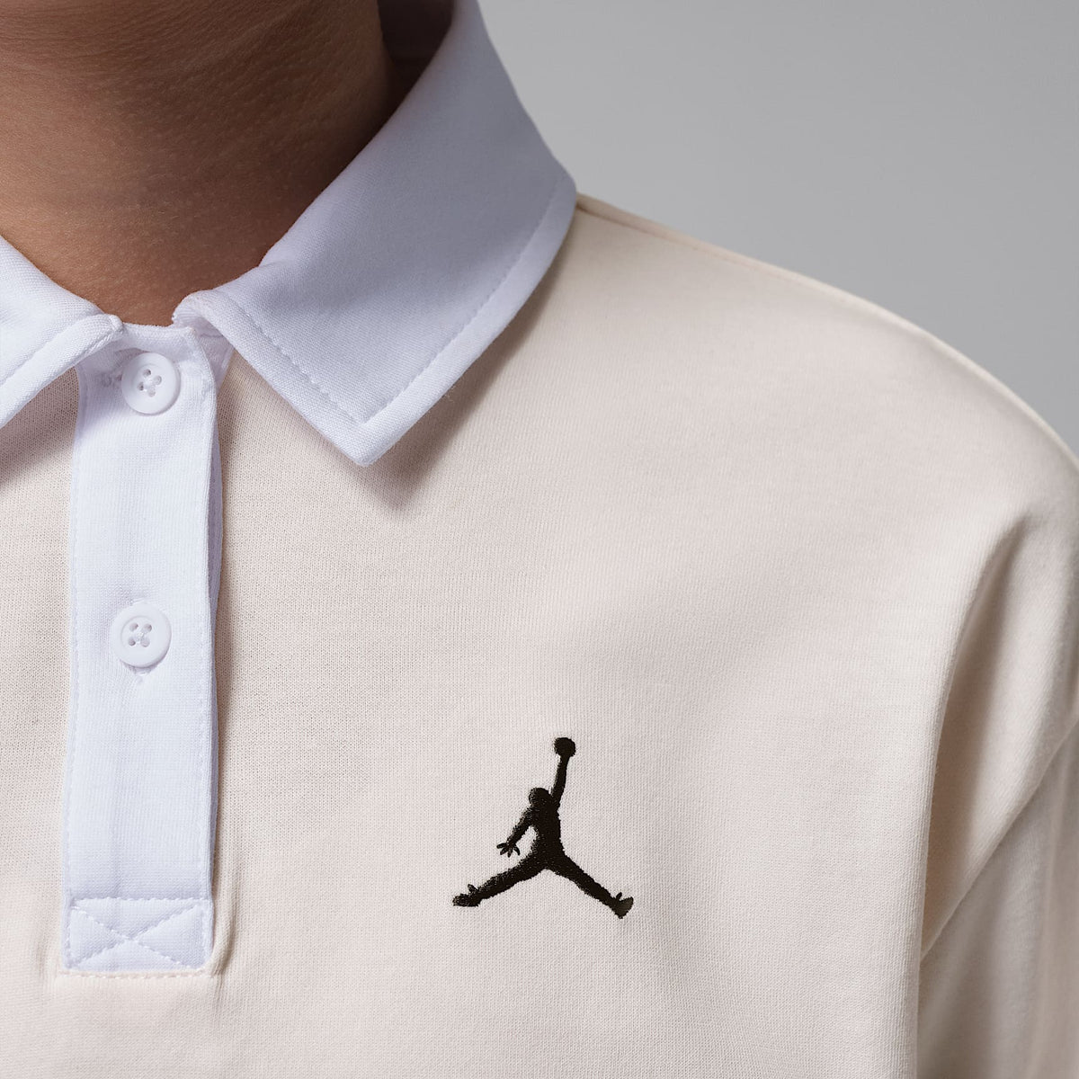 Playera de rugby Dri-FIT para niños talla grande Jordan – Tiza – vista 4
