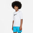 Playera de manga corta Dri-FIT con protección contra los rayos UV para niño talla grande Nike Swim Hydroguard Essential – Blanco – vista 1