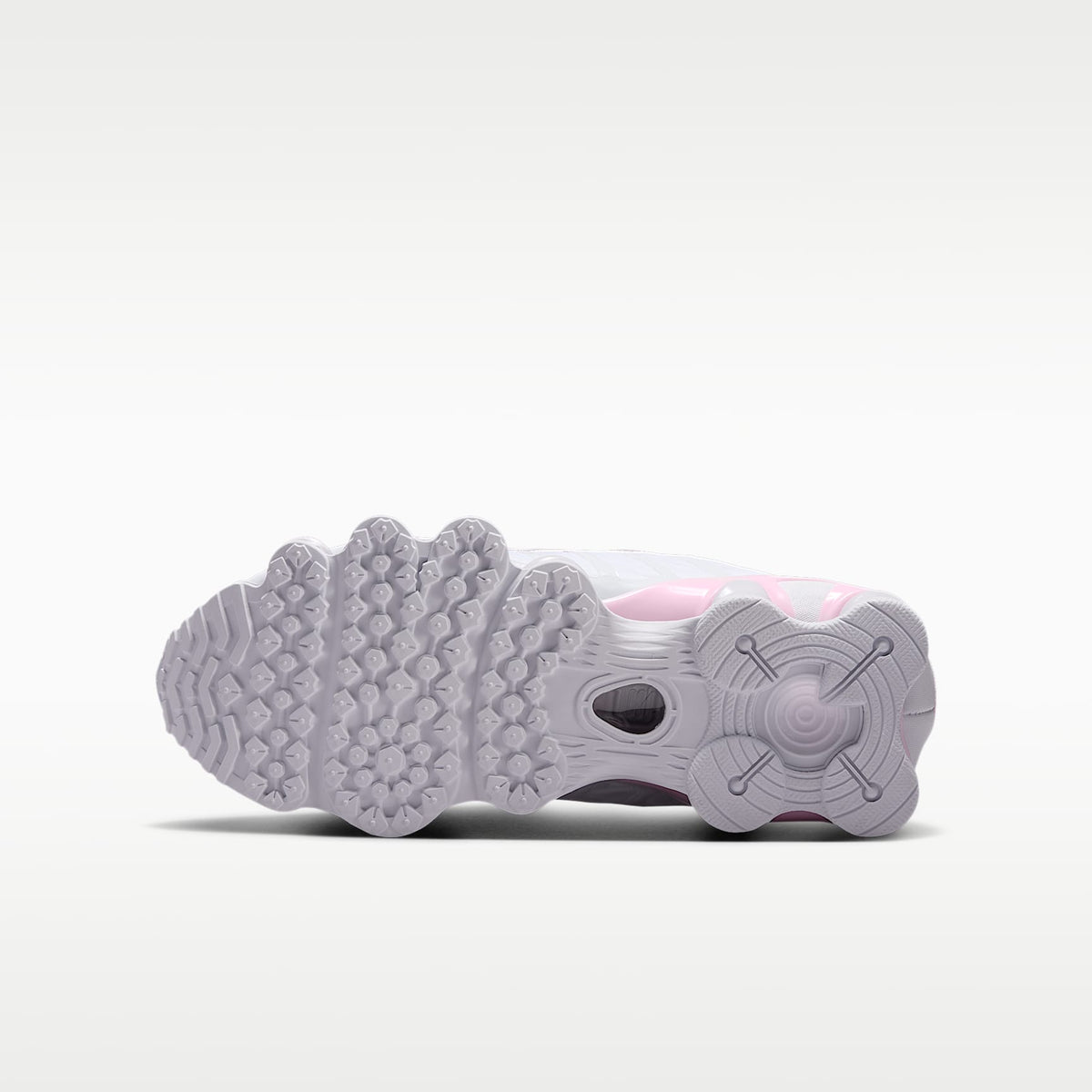 Nike Shox TL – Blanco/Espuma rosa/Plata metalizado – vista 2