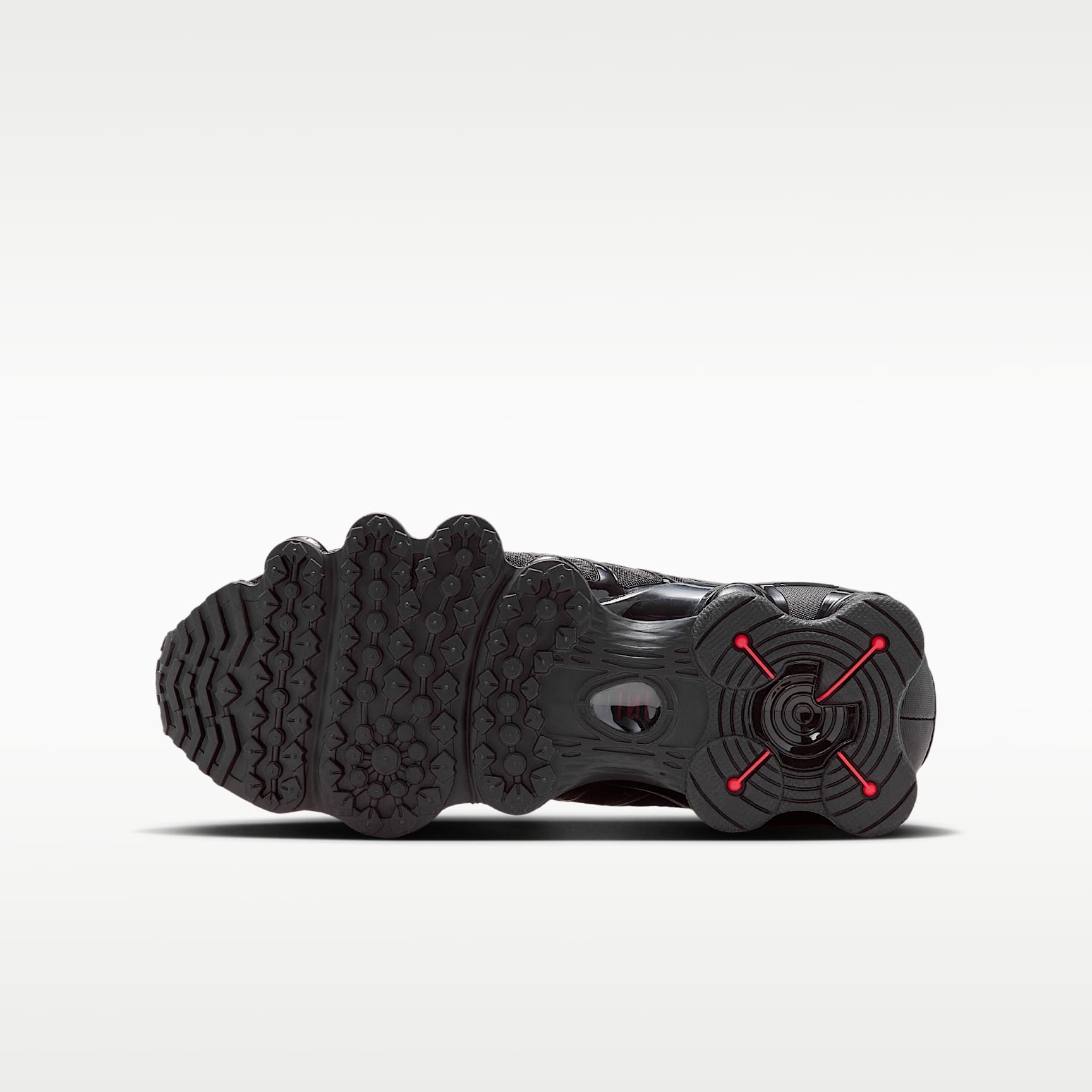Nike Shox TL – Negro/Hematita metálico/Naranja máximo/Negro – vista 2