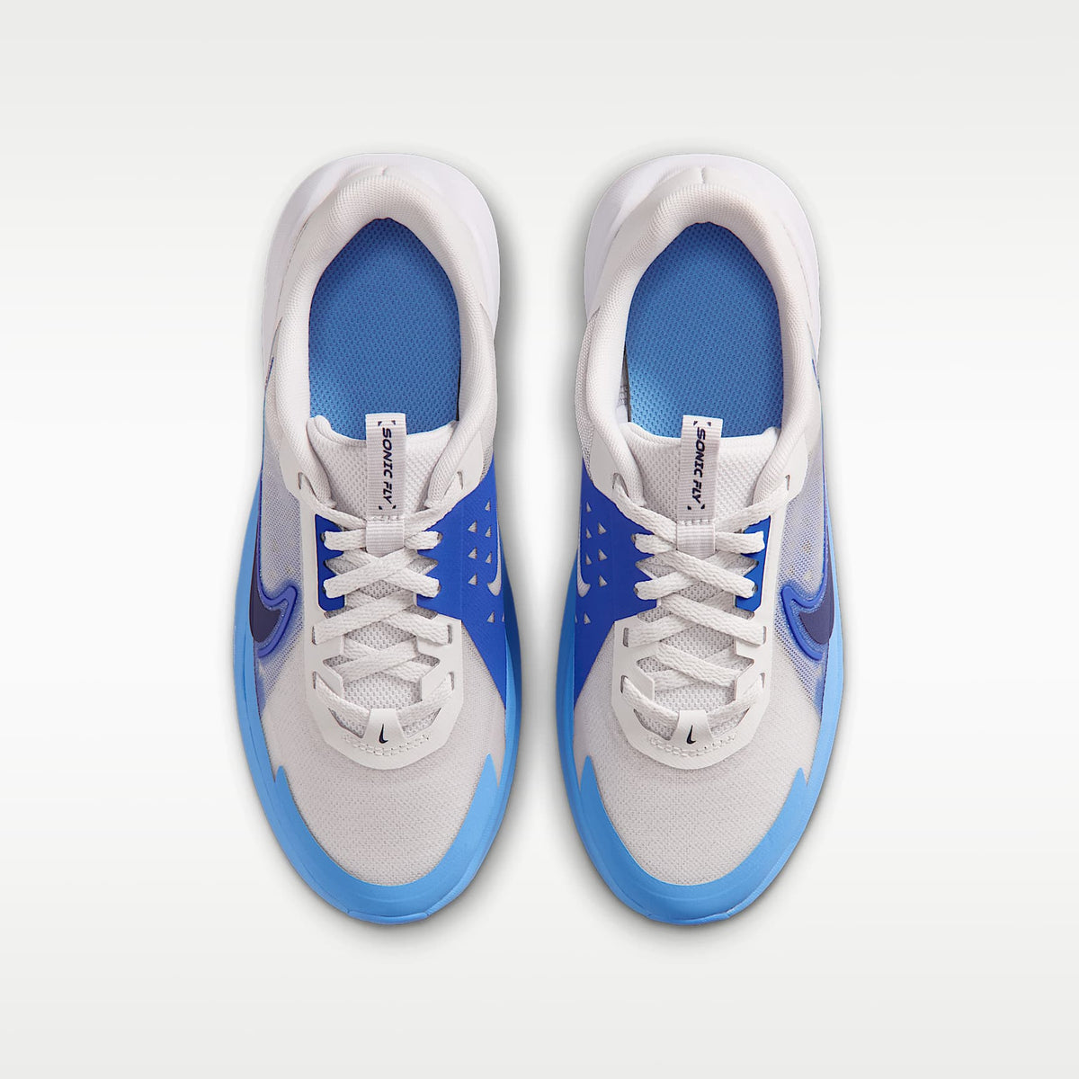 Nike Sonic Fly – Gris vasto/Royal juego/Azul universitario/Azul marino medianoche – vista 4