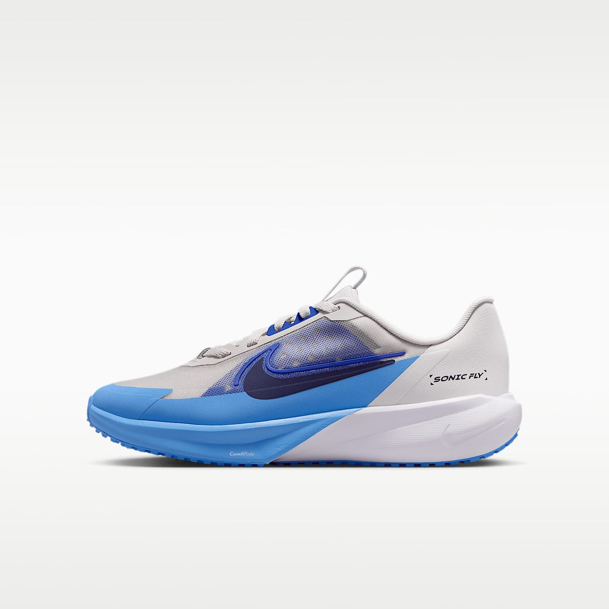 Nike Sonic Fly – Gris vasto/Royal juego/Azul universitario/Azul marino medianoche – vista 1