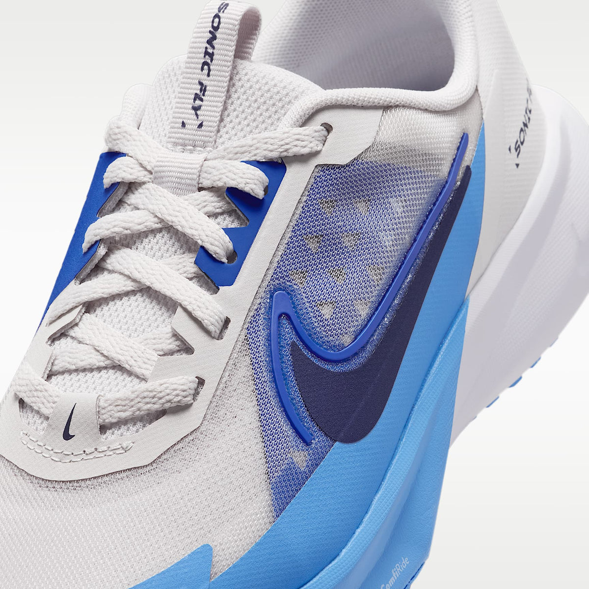 Nike Sonic Fly – Gris vasto/Royal juego/Azul universitario/Azul marino medianoche – vista 7