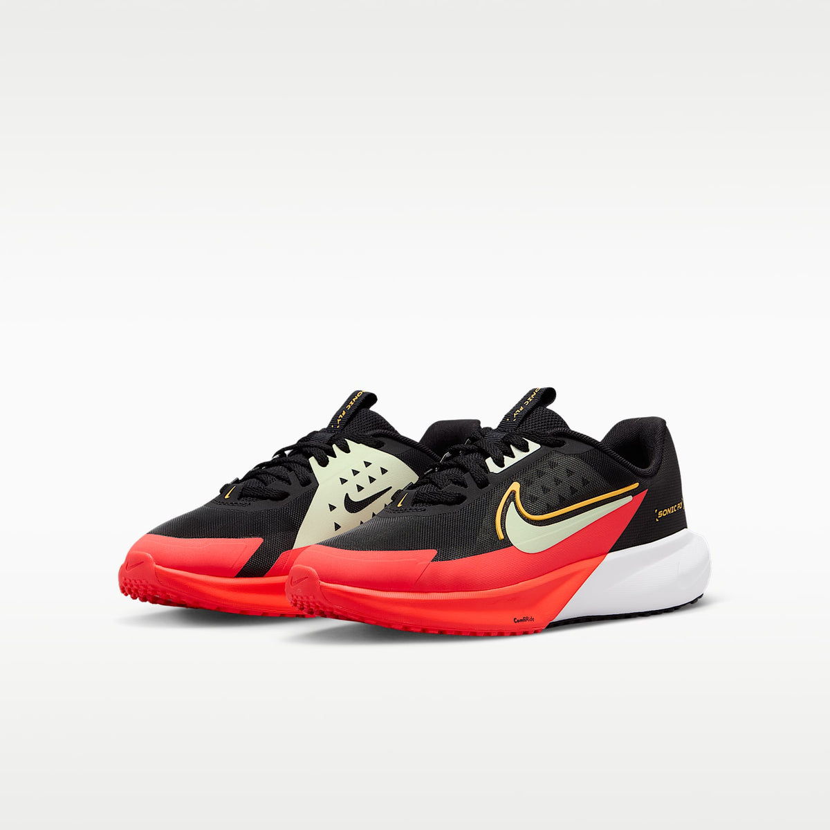 Nike Sonic Fly – Negro/Naranja láser/Carmesí brillante/Tinte volt – vista 5