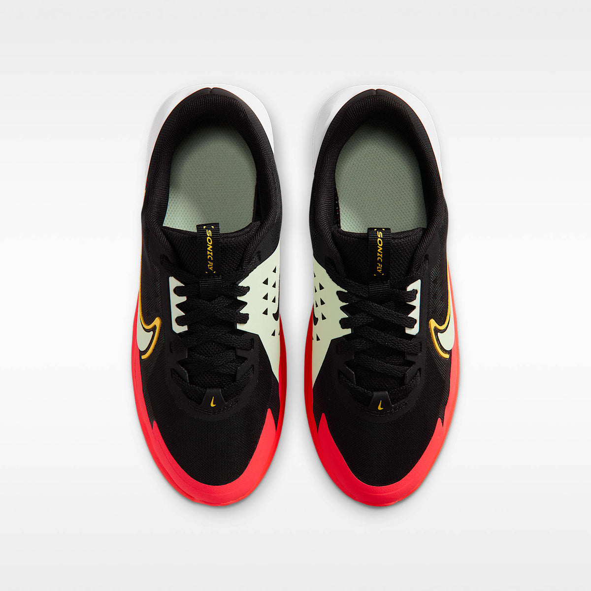 Nike Sonic Fly – Negro/Naranja láser/Carmesí brillante/Tinte volt – vista 4