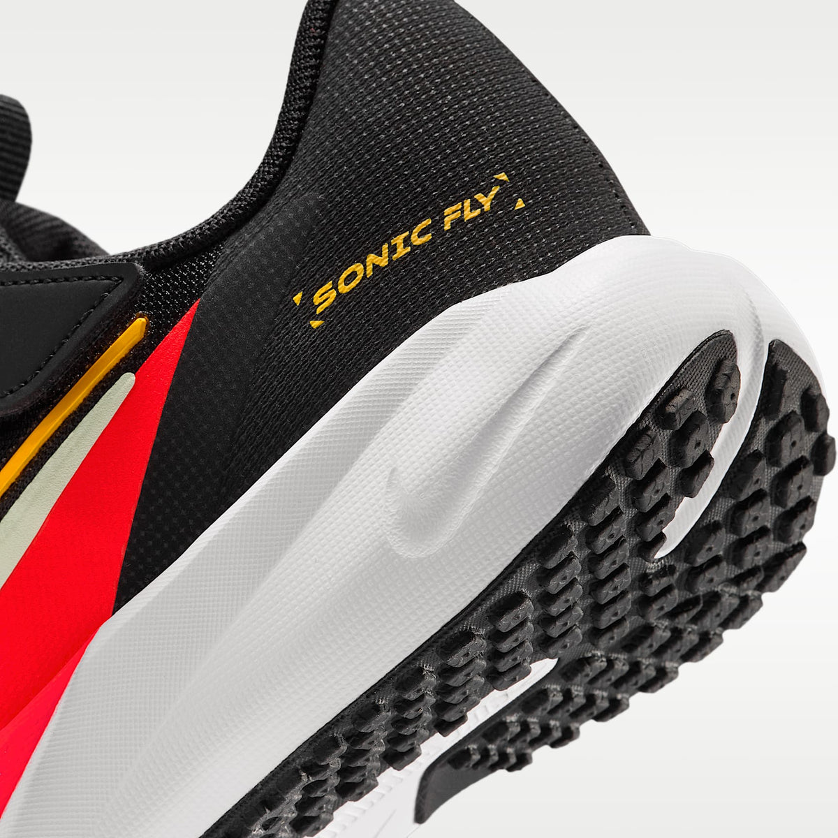 Nike Sonic Fly – Negro/Naranja láser/Carmesí brillante/Tinte volt – vista 8