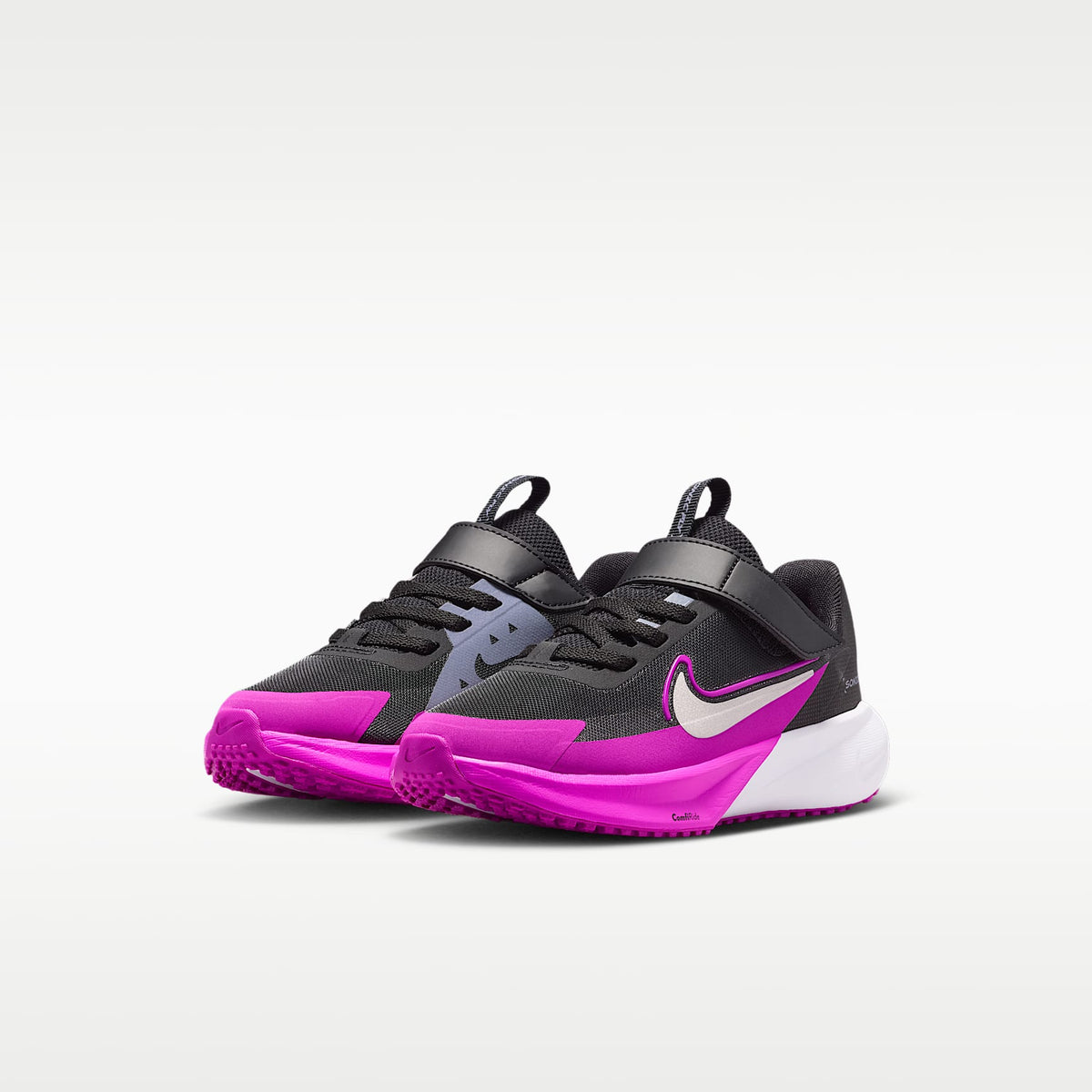 Nike Sonic Fly – Negro/Morado vivo/Carbón claro/Plata metalizado – vista 5
