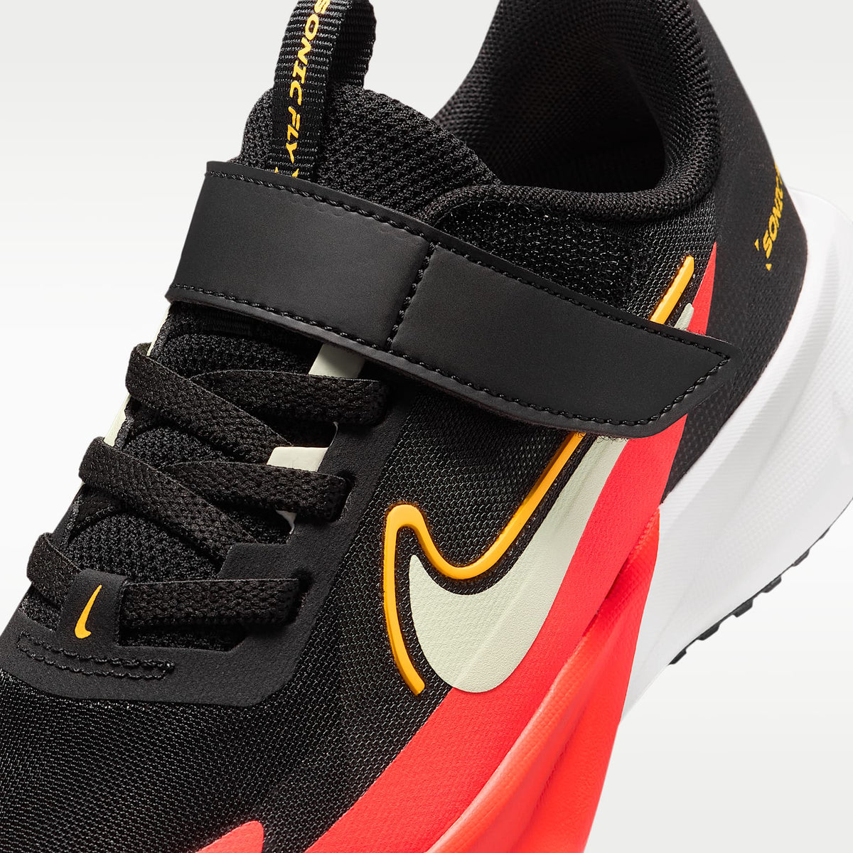 Nike Sonic Fly – Negro/Naranja láser/Carmesí brillante/Tinte volt – vista 7