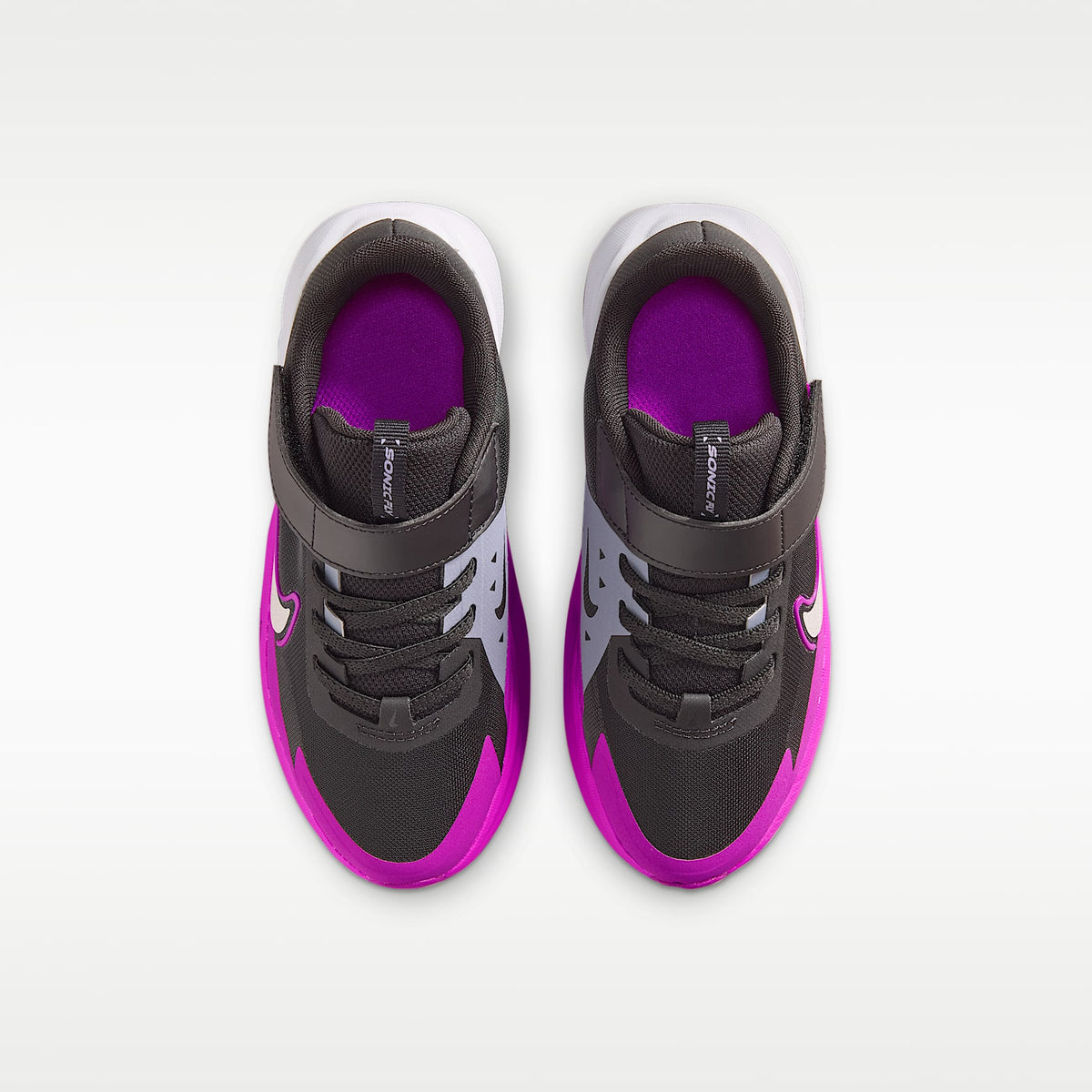 Nike Sonic Fly – Negro/Morado vivo/Carbón claro/Plata metalizado – vista 4