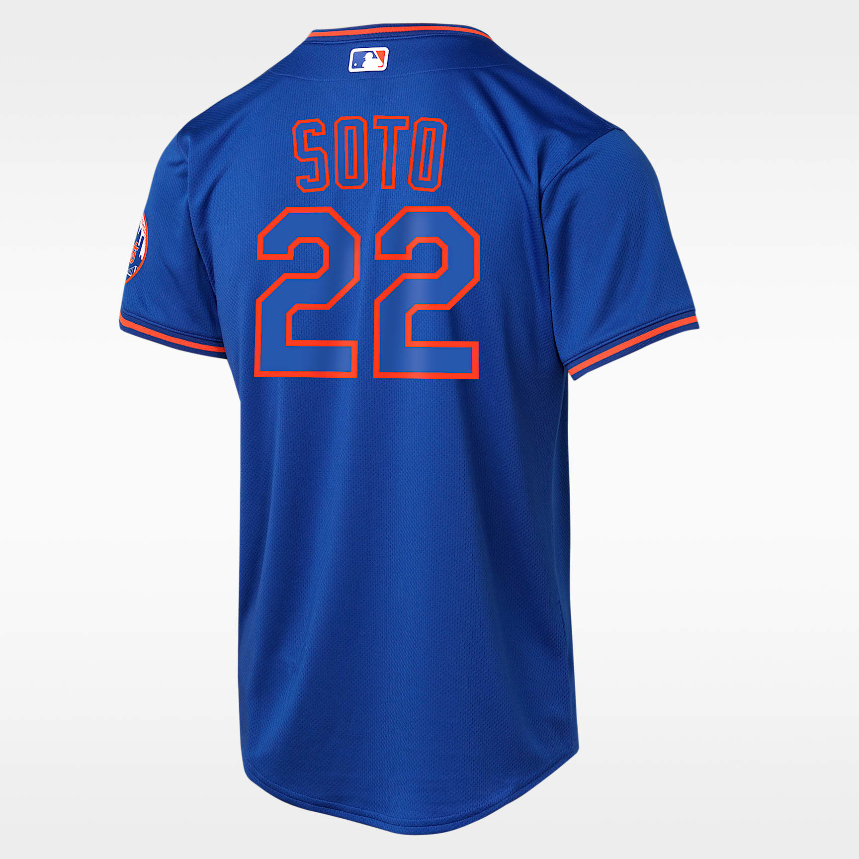 Jersey Nike Dri-FIT de la MLB Limited para niños talla grande Juan Soto New York Mets – Royal – vista 2