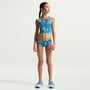 Conjunto de midkini con tirantes cruzados para niña talla grande Nike Swim – Azul cristal – vista 1
